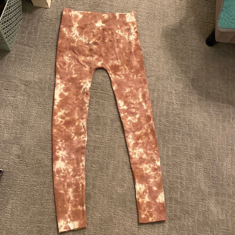 Cognac Tie Dye Leggings